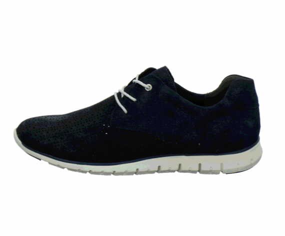 MARCO TOZZI Freizeit Schnürer blau navy metallic