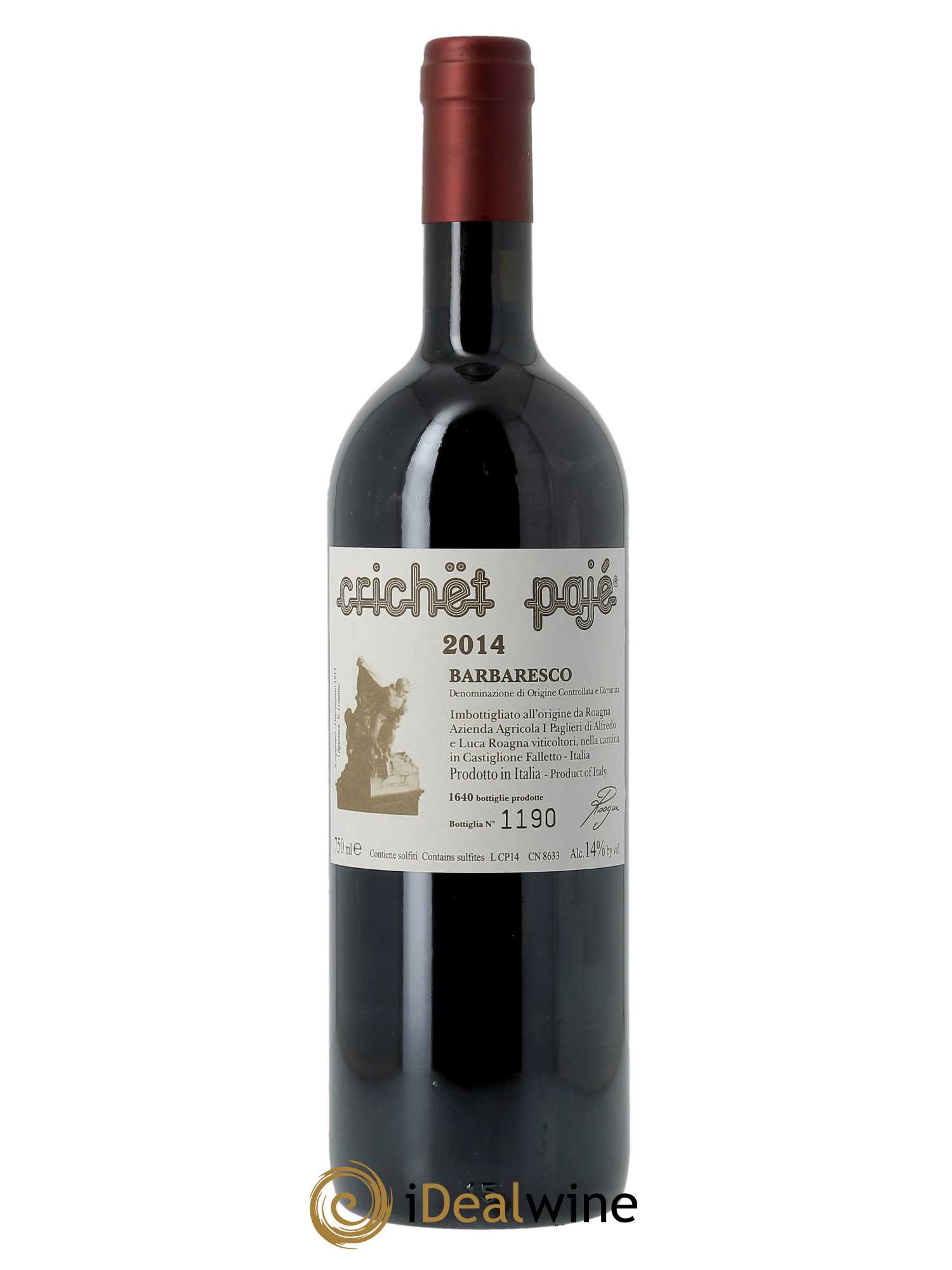 Barbaresco DOCG Crichet Pajé Roagna  2014 - Lot de 1 Bouteille