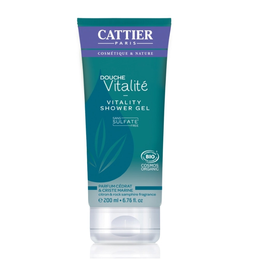 cattier Gel Douche sans sulfates - Douche Vitali té (cédrat & criste marine) - 200ml Gels Douche
