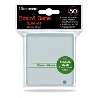Ultra Pro Brettspiel-Hüllen Spezialgröße (50 Hüllen) [69x69mm]