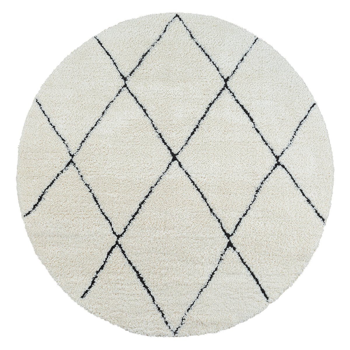 Hochflor-Teppich Pori Shaggy eleganter Designer Hochflorteppich, the carpet, Rund, Höhe: 30 mm, pflegeleicht, Langflor, skandinavisch