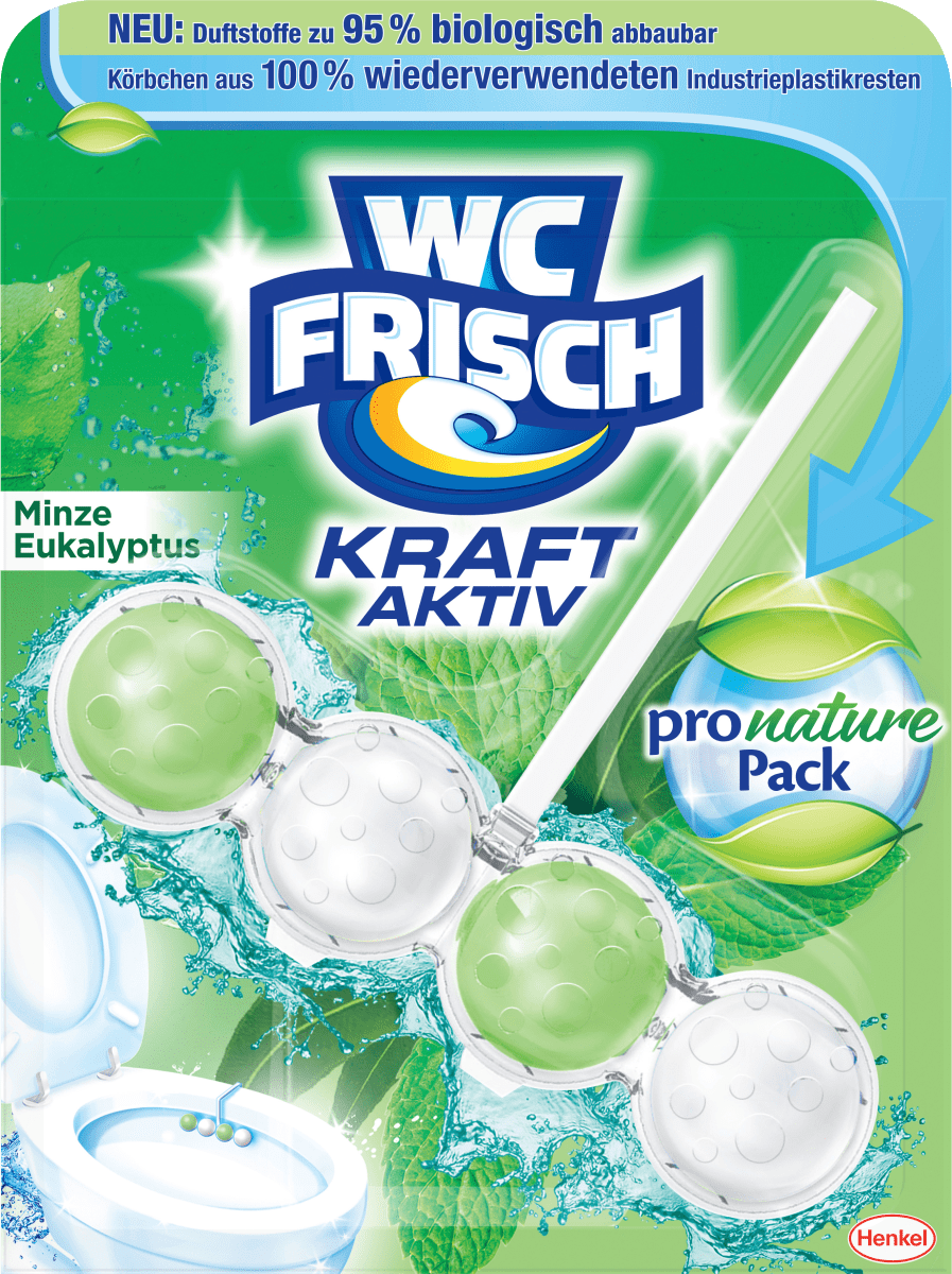 WC-Stein Kraft Aktiv Pro Nature Minze & Eukalyptus, 1 St