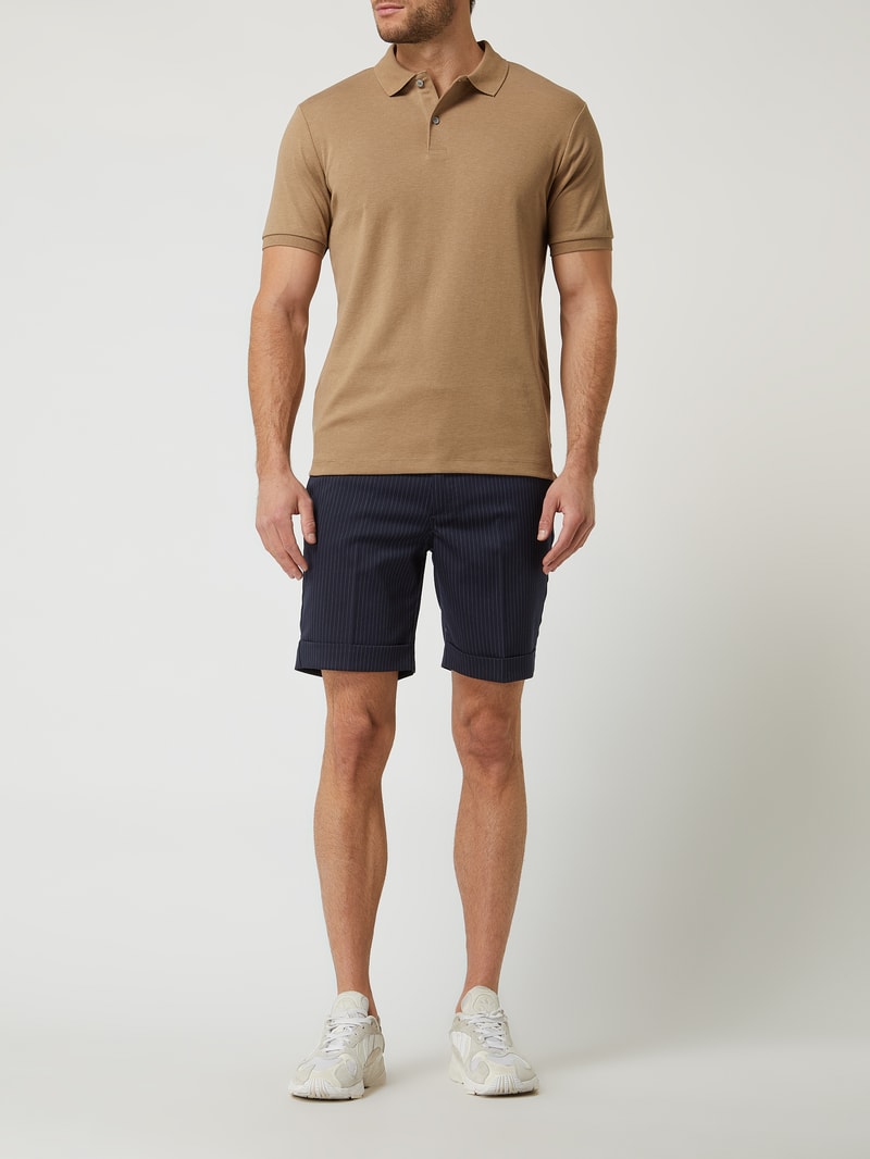 Bermudas mit Viskose-Anteil Modell 'Russel' in marineblau