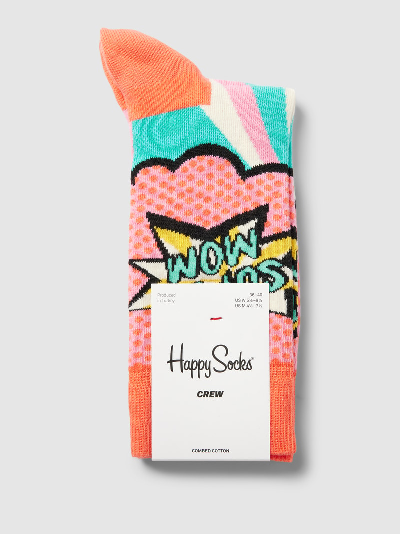 Socken mit Allover-Print in pink