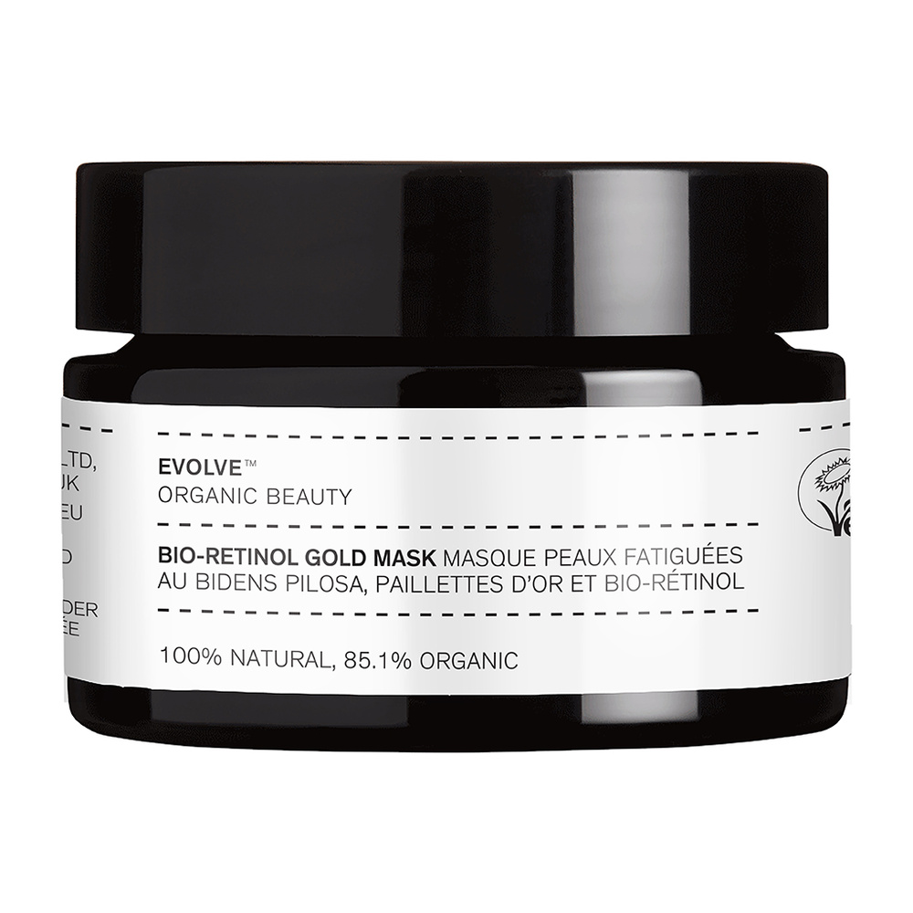evolve organic beauty BIO-RETINOL GOLD MASK Masque éclat anti-âge