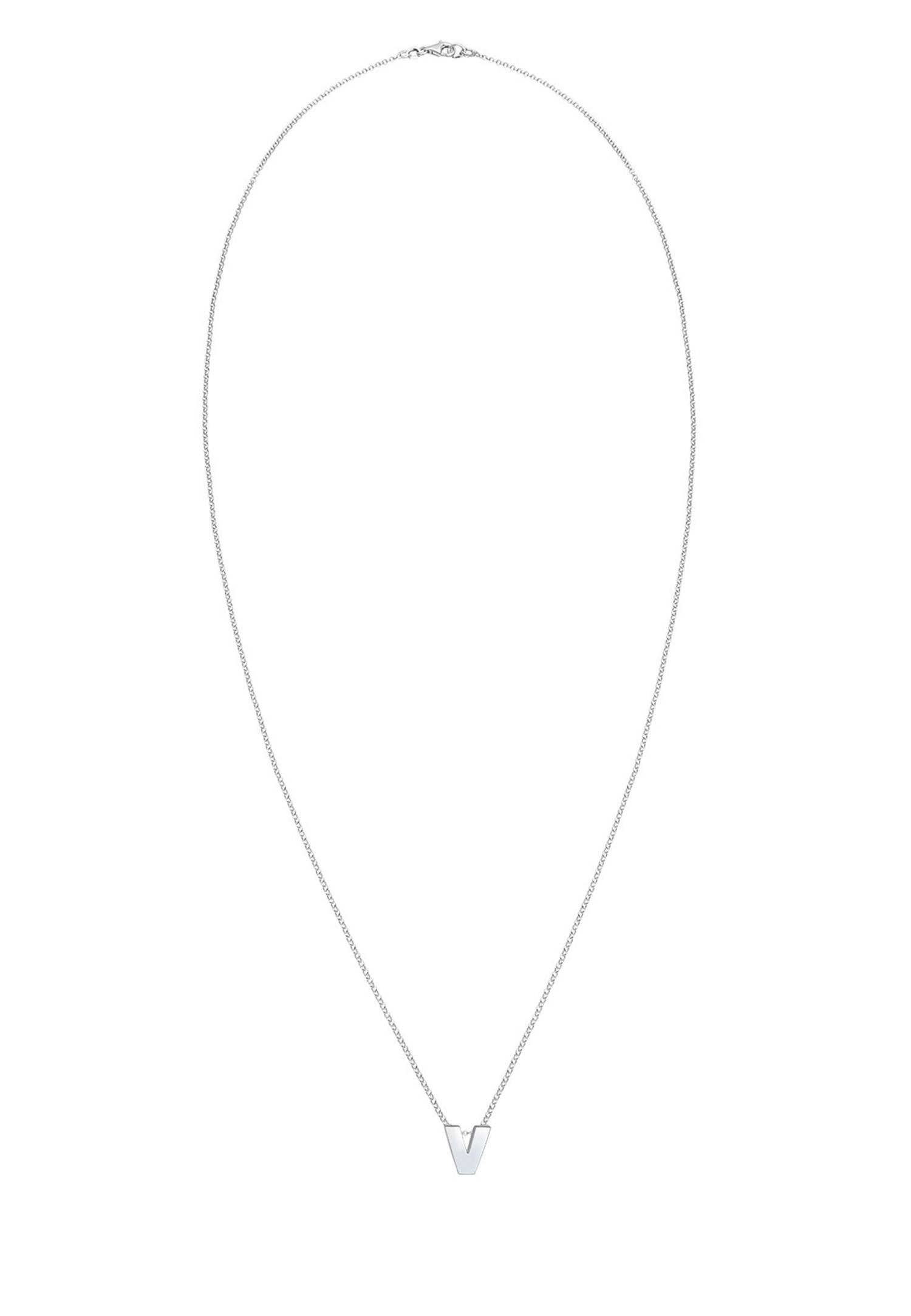 Ciondolo da donna Elli con iniziale lettera V - Argento 925/1000
