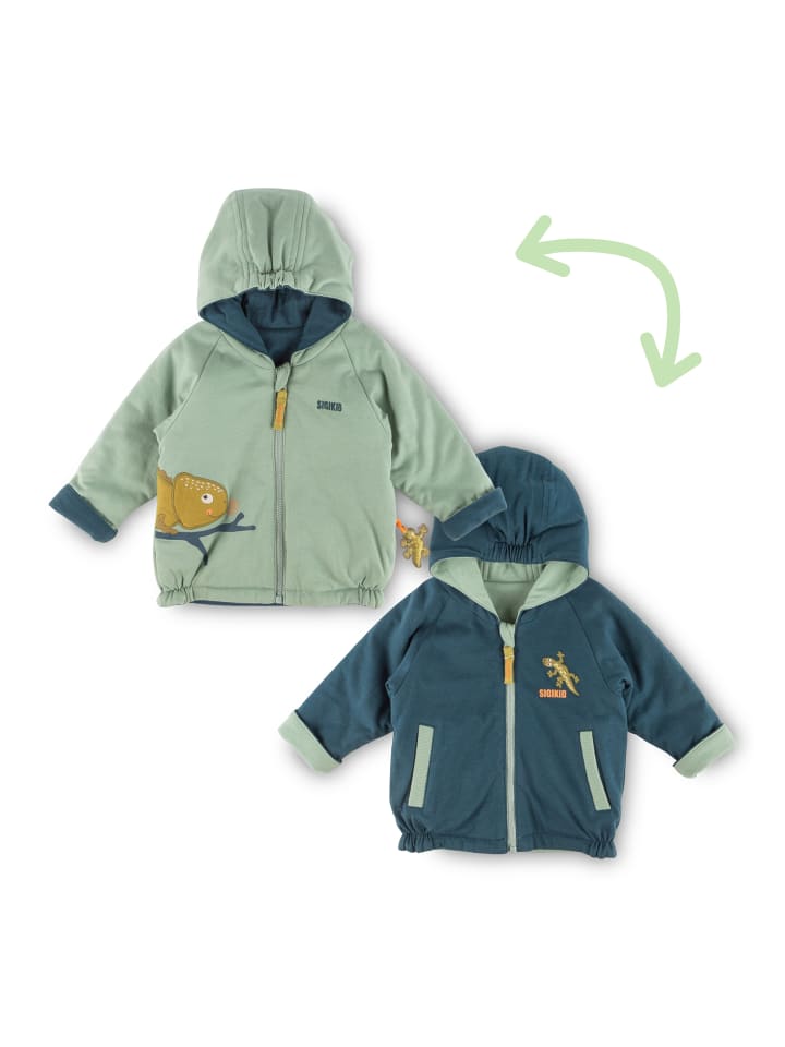 Sigikid Wendejacke welcome to the jungle in Dunkelblau/Grün günstig kaufen