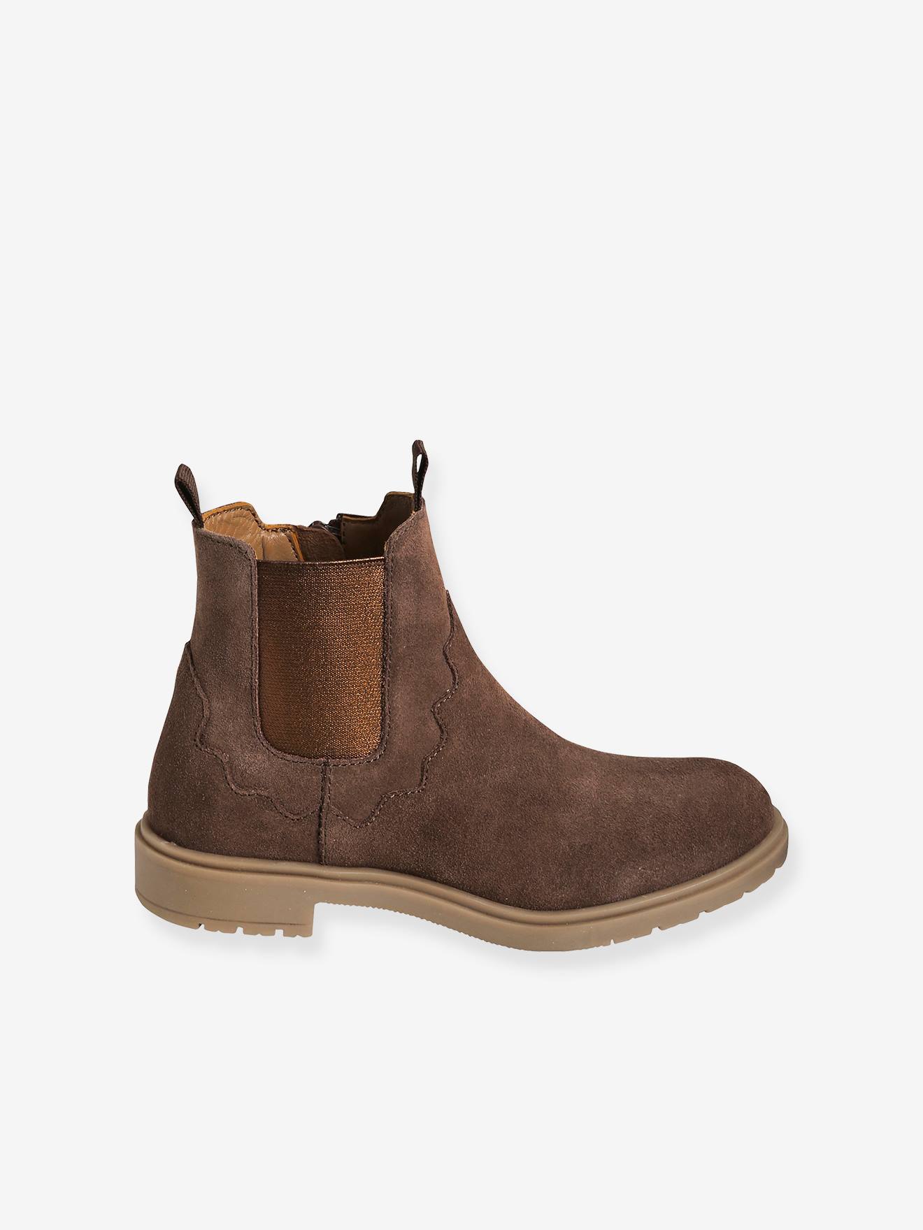 Vertbaudet Mädchen Boots mit Gummizug - marine