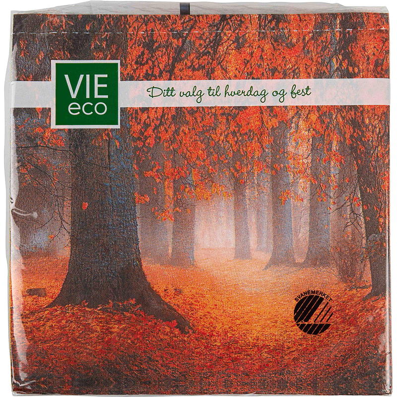 Vie Eco Servietter 20-pk 33x33 cm, Høst