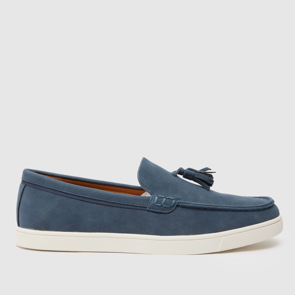 Schuh – Wyatt – Marinblå loafers med tofs