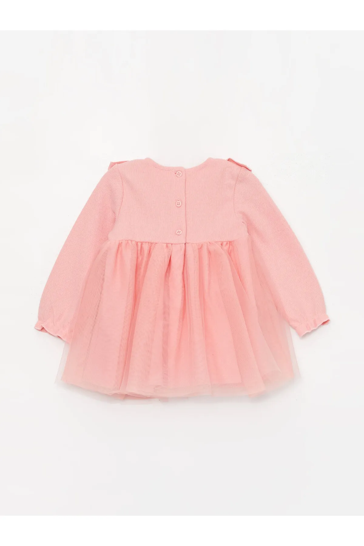 LC Waikiki  Langarm-Kleid und Strumpfhose für Babys mit Rundhalsausschnitt, 2er-Set