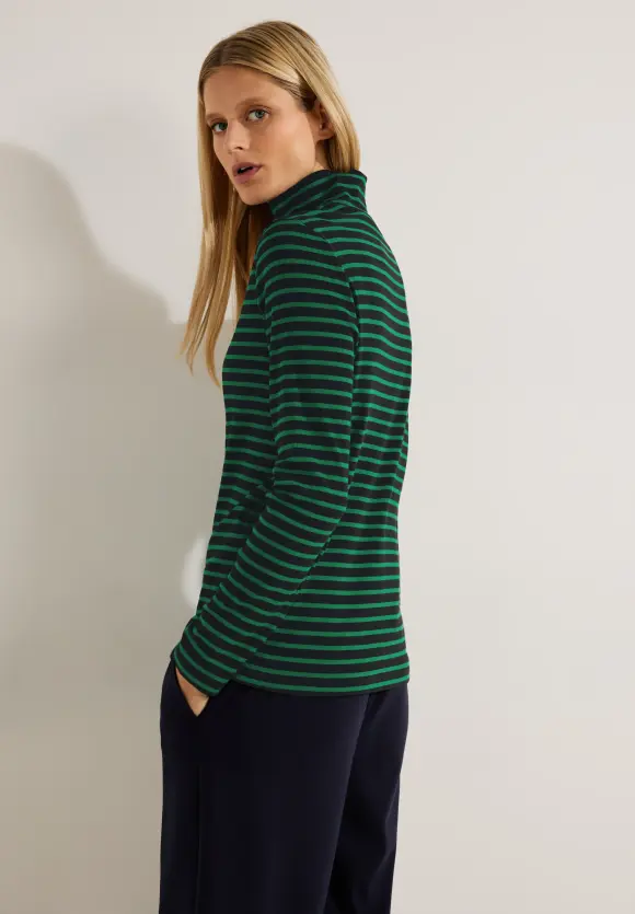 CECIL Gestreiftes Rollkragenshirt