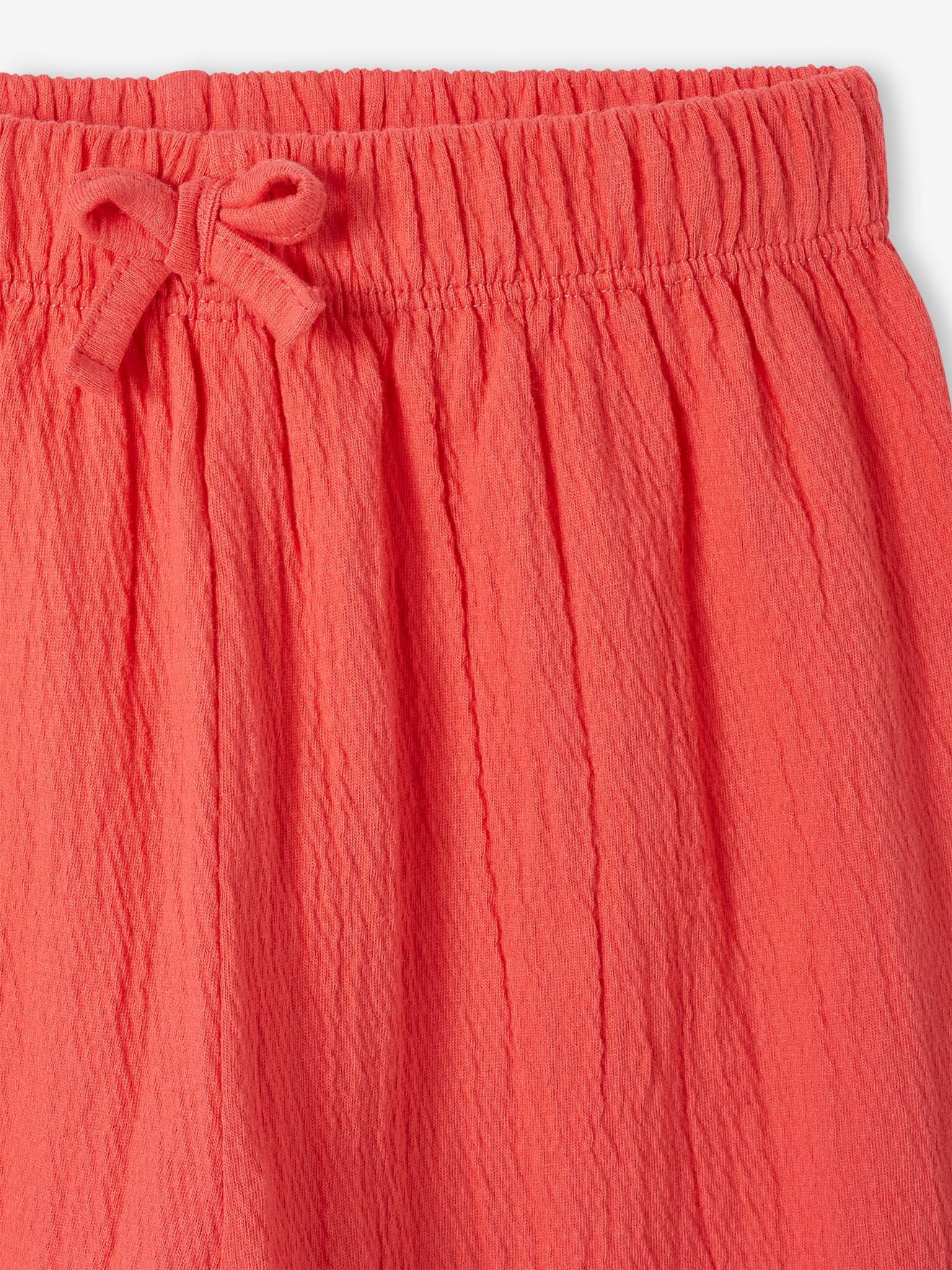 Vertbaudet Weite Mädchen Stretch-Hose Oeko-Tex - koralle