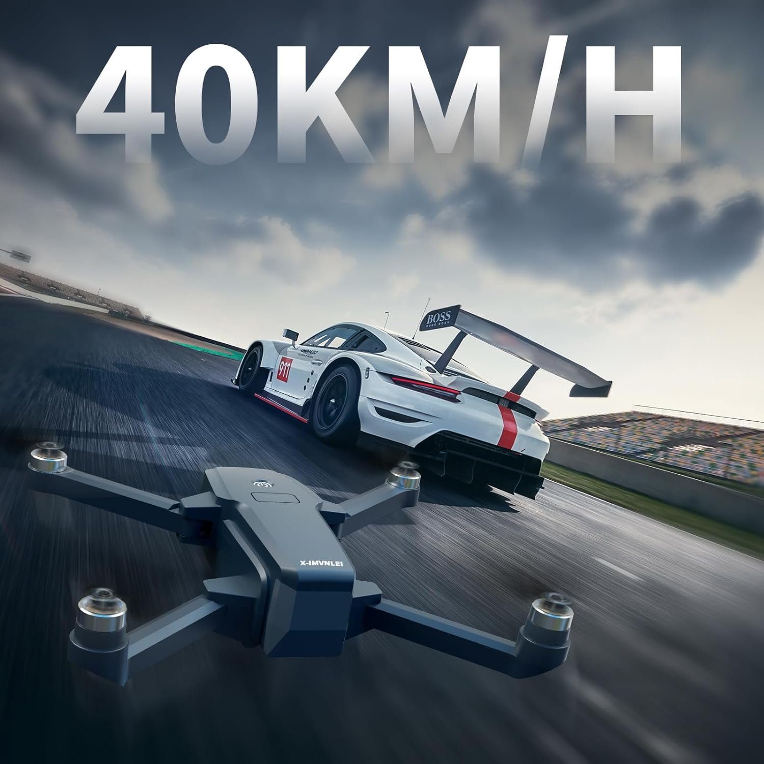FAKJANK Bürstenlose Motor Drohne 40km/h Max Windbeständig 4 Level Drohne (1080P HD, mit 5GHz WIFI FPV Drohnen mit 2 KamerasHöhenhaltung 2 AkkusfürAnfänger)