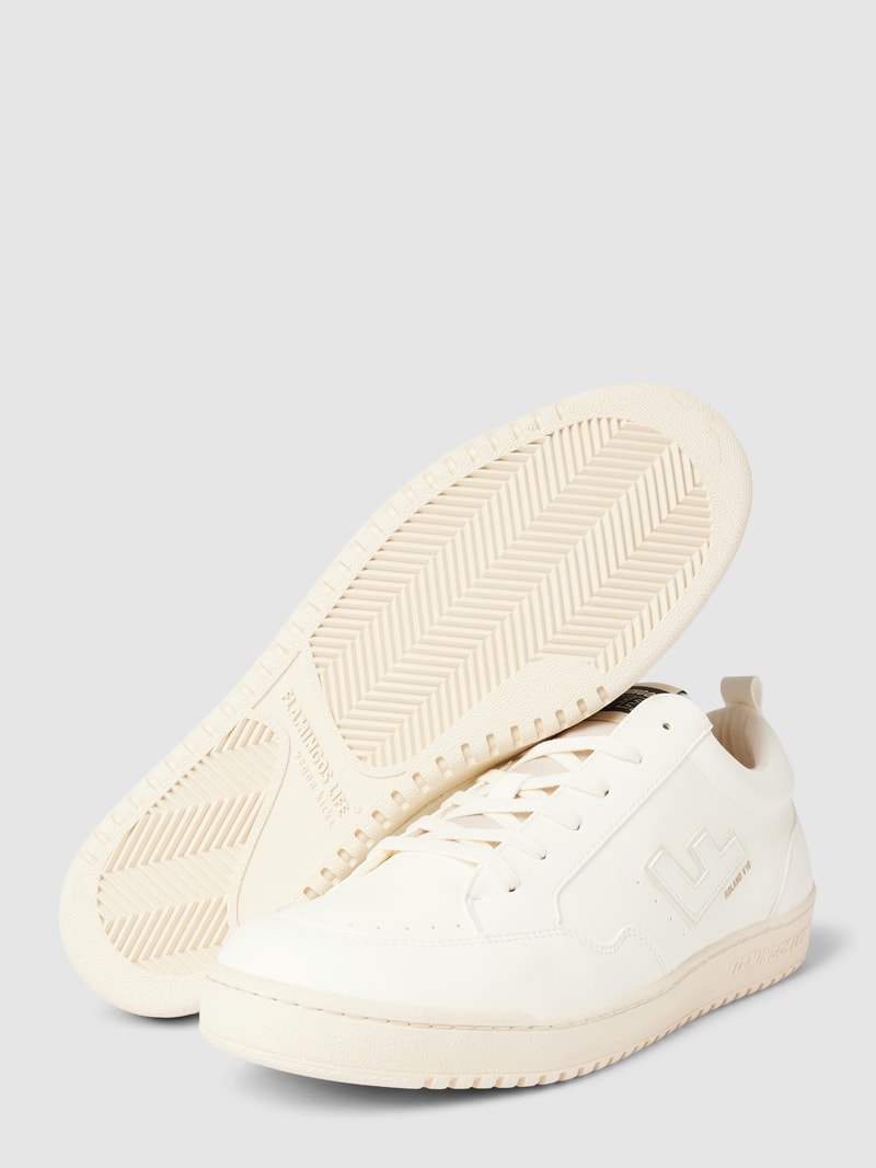 Sneaker mit Label-Details Modell 'Roland' in weiß