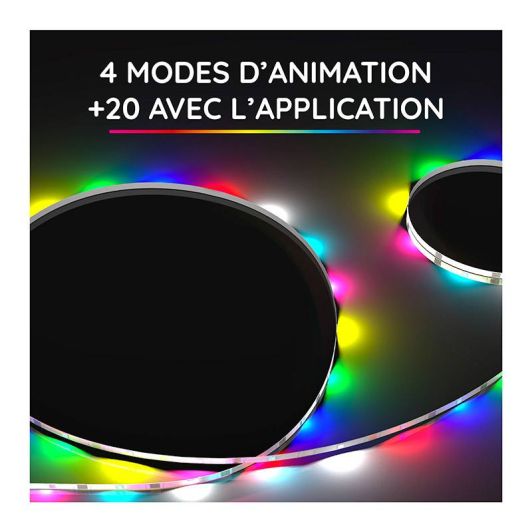 Bandă LED RGB R-MUSIC 3m conectată