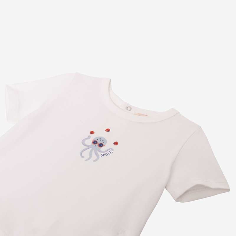 T-shirt bébé garçon octopus blanc Catimini