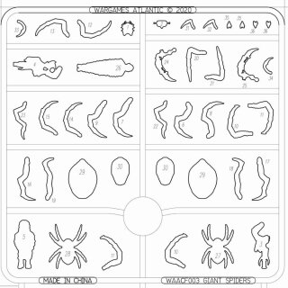 Death Fields - Giant Spiders (24) (28mm) (EN)
