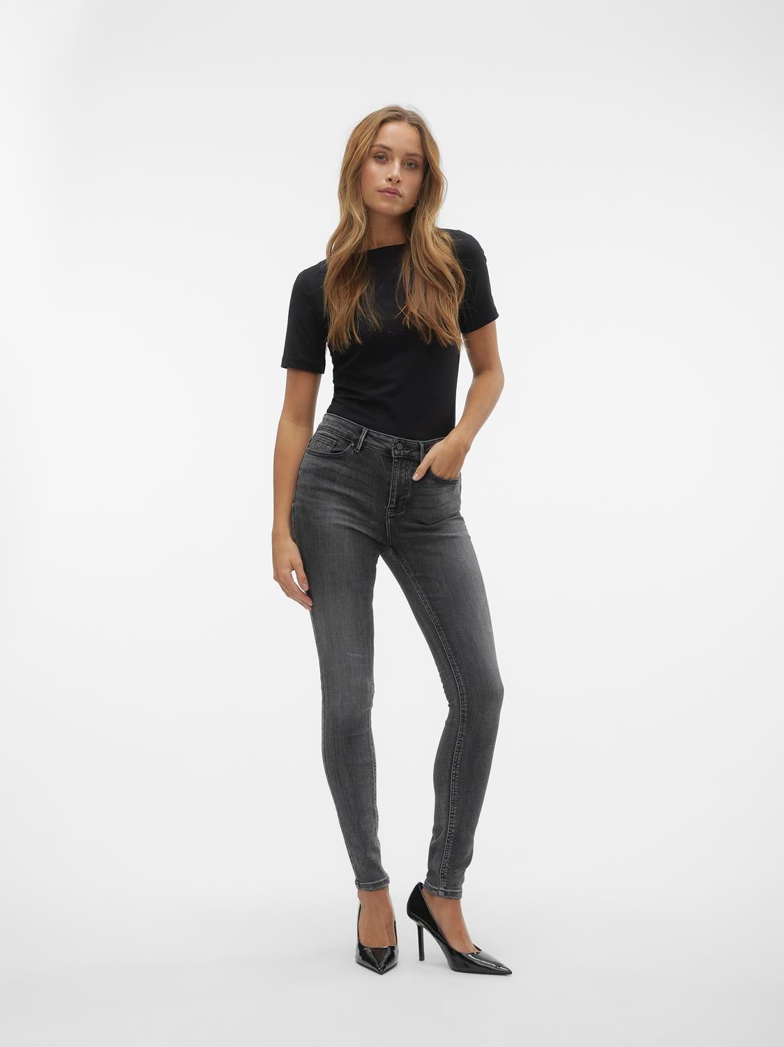 VMFLASH Mid Rise Skinny Fit Jeans