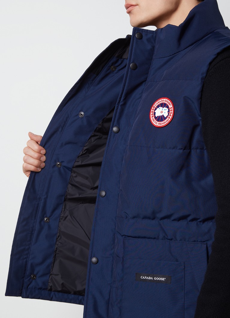 Canada Goose Freestyle podstavljeni prsluk s punjenjem od perja i bočnim džepovima