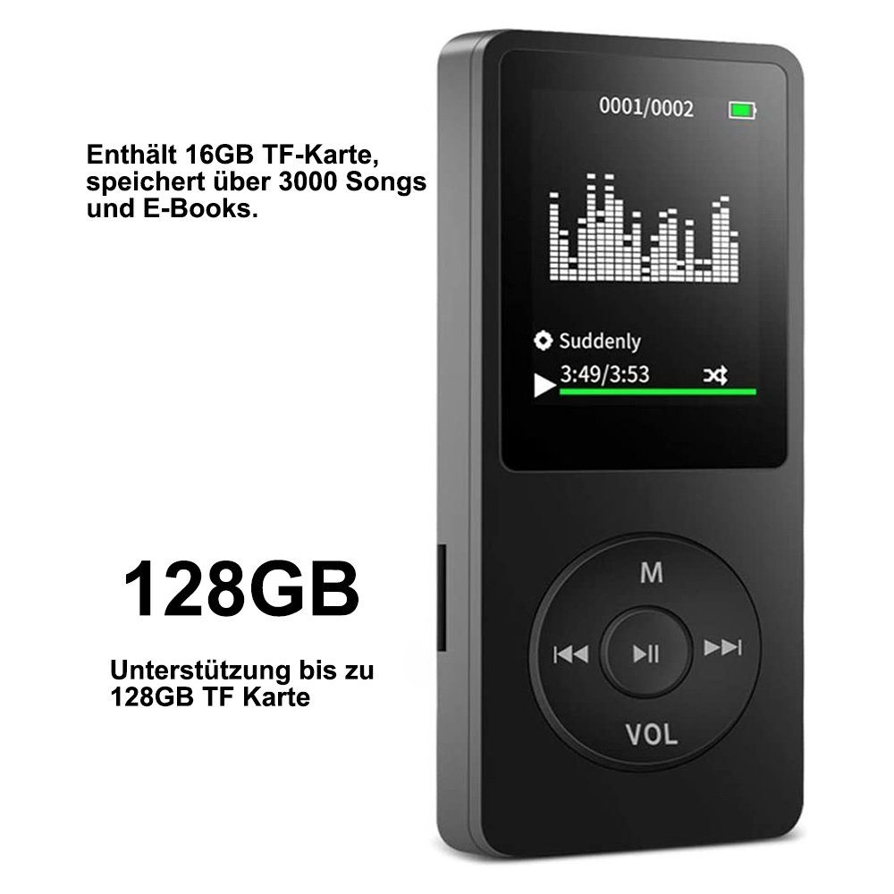FeelGlad mit Lautsprechern FM-Radio MP3-Player (integrierte Lautsprecher)
