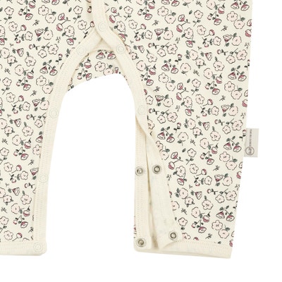 Strampler langarm, beige für Mädchen