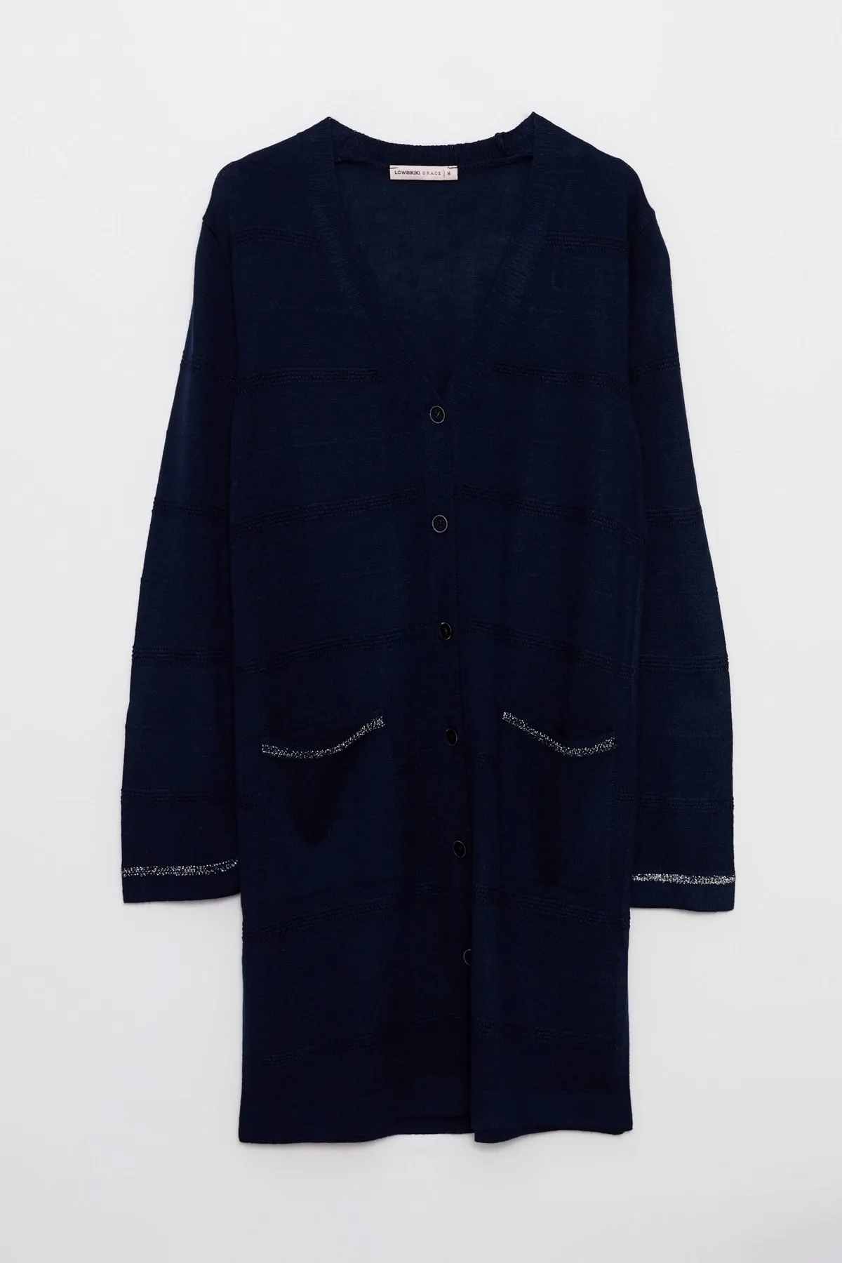 LC Waikiki  Strickjacke - Dunkelblau - Regular Fit