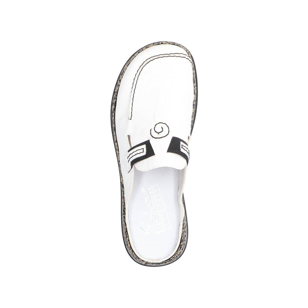 Rieker Damen Clogs altweiß