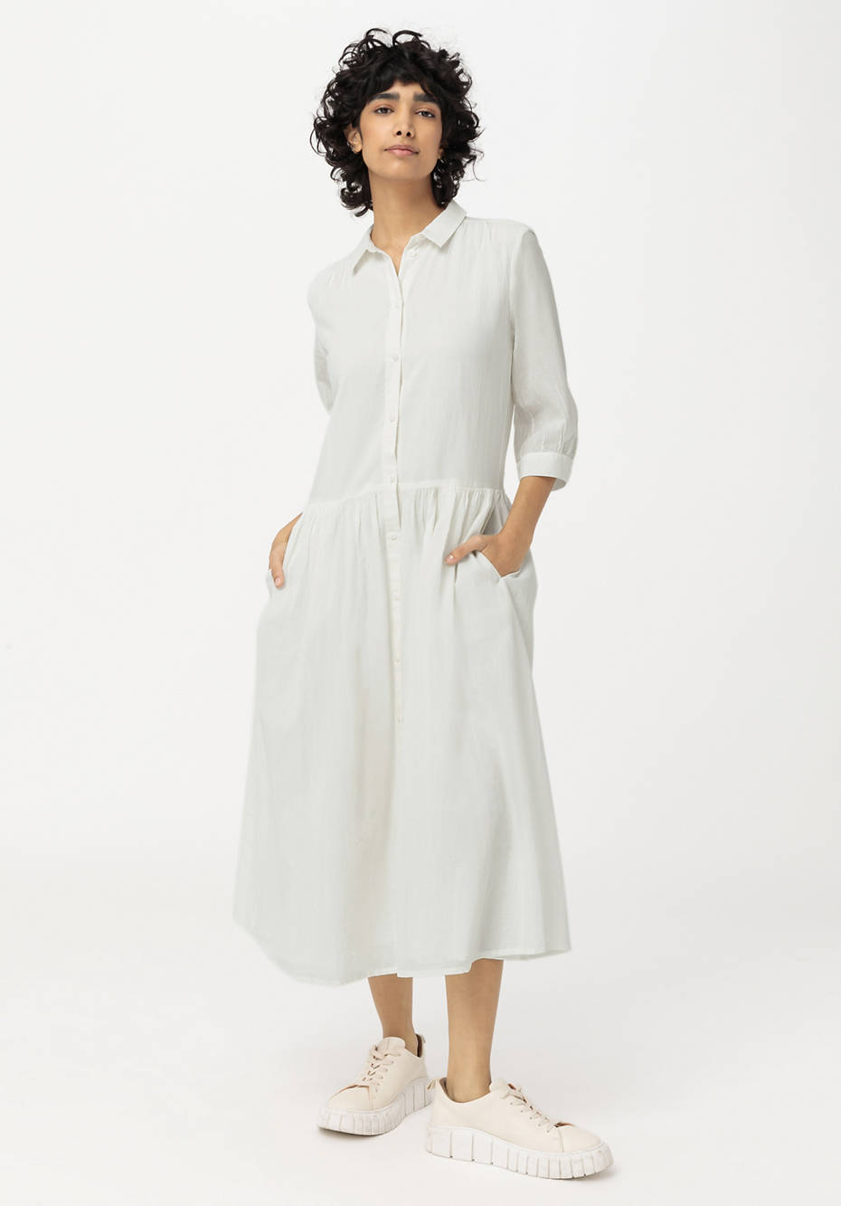 Midikleid aus reiner Bio-Baumwolle