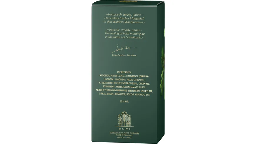 4711 ACQUA COLONIA Intense Wakening Woods of Scandinavia Eau de Cologne 50 ml
