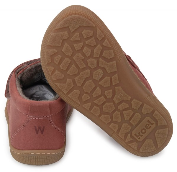 Koel bare+ ~ Kami MidCut Klettschuh Wollfleece ~ Blossom