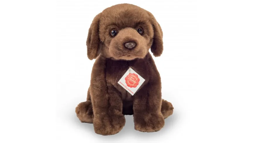 Teddy-Hermann - Kuscheltier Labrador sitzend dunkelbraun 25 cm