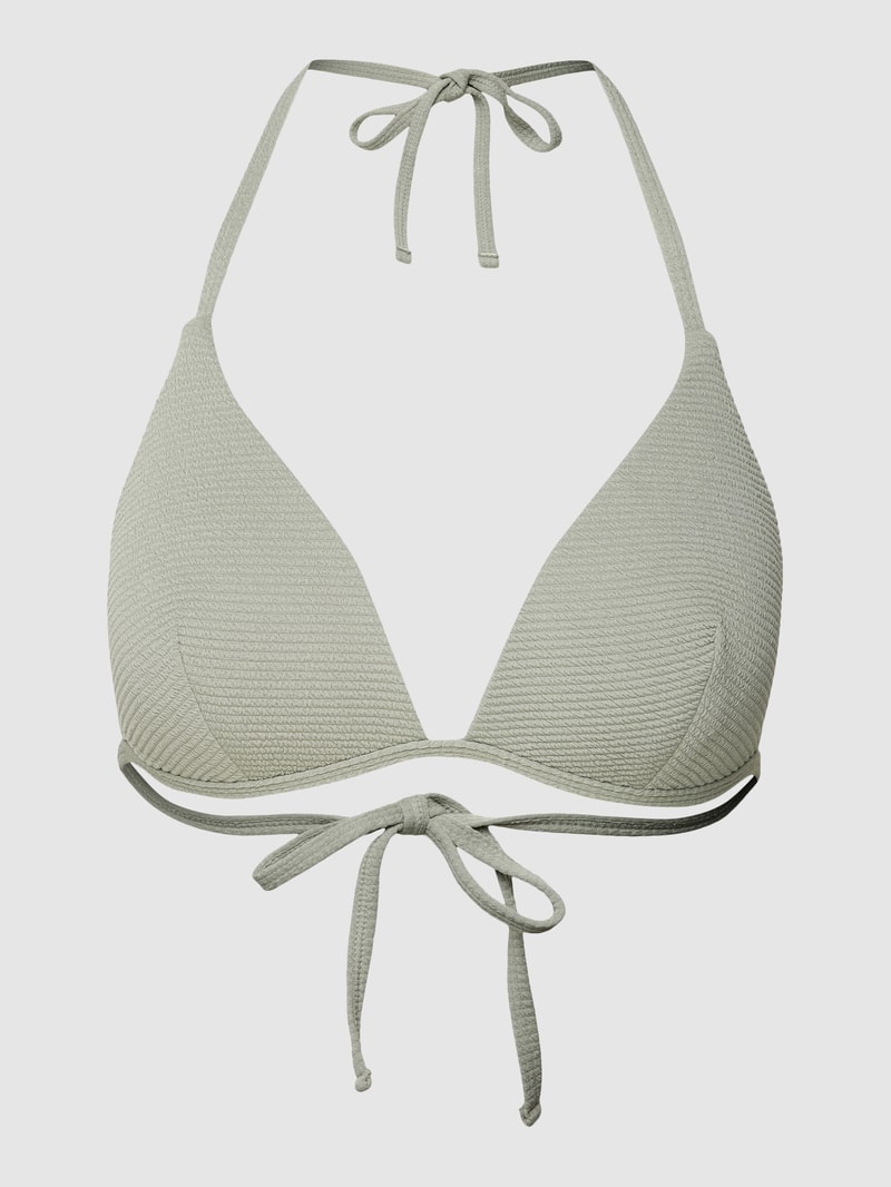 Bikini-Oberteil mit Strukturmuster Modell 'JOIA' in khaki