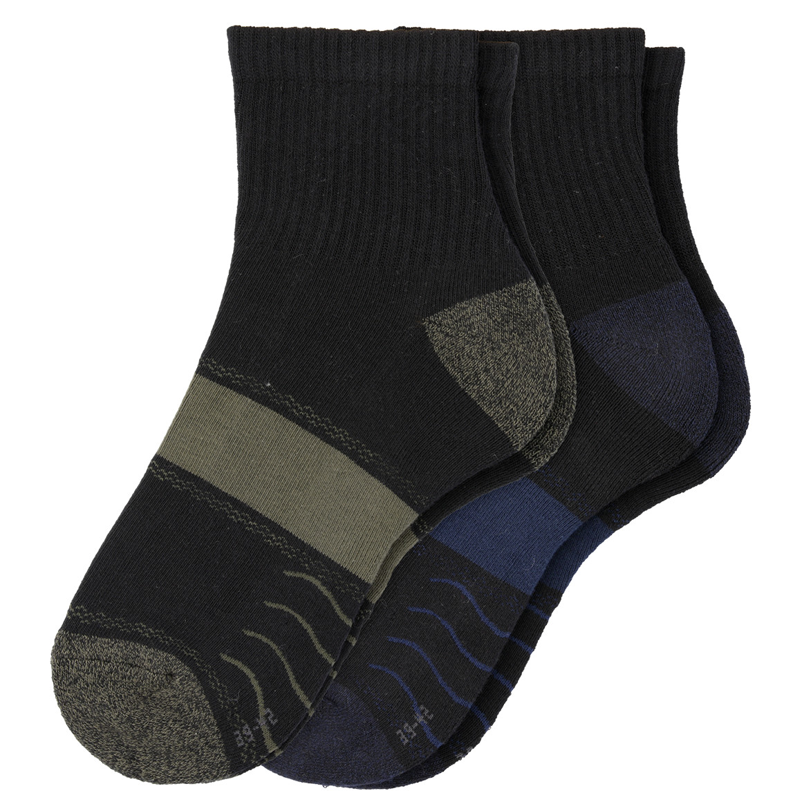 2 Paar Herren Trekking-Socken knöchelhoch