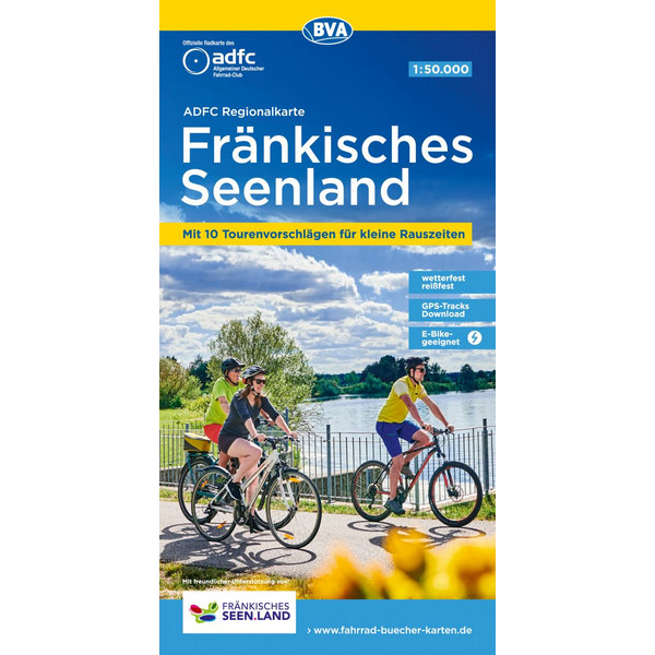ADFC-REGIONALKARTE FRÄNKISCHES SEENLAND, 1:50.000 - Fahrradkarte