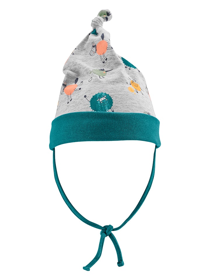 JAKO-O Bindemütze in Grau/ Hellgrün günstig kaufen