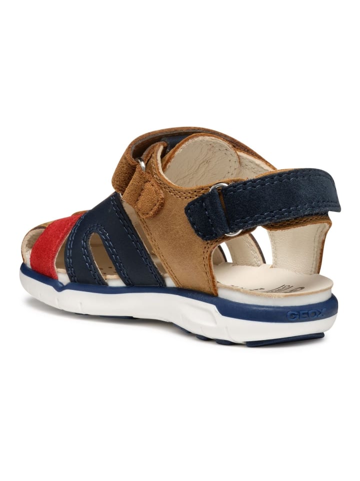 Geox Sandalen in Braun/Rot günstig kaufen