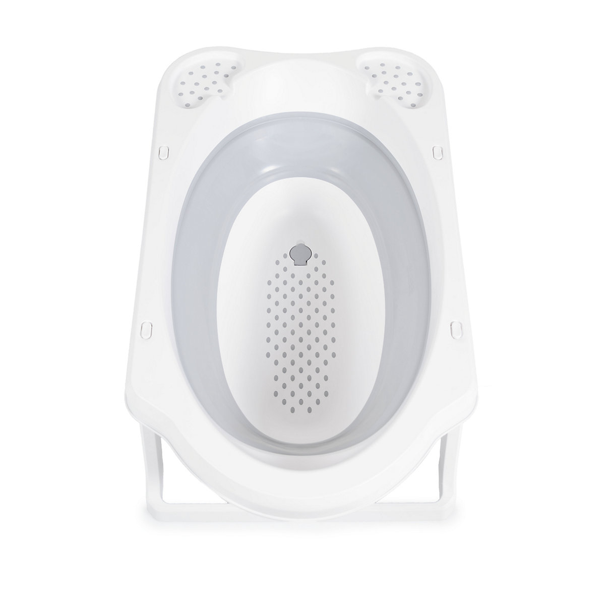 Babybadewanne Maui 84 cm lang Wasserablauf Ablagefächer Babybadewannen