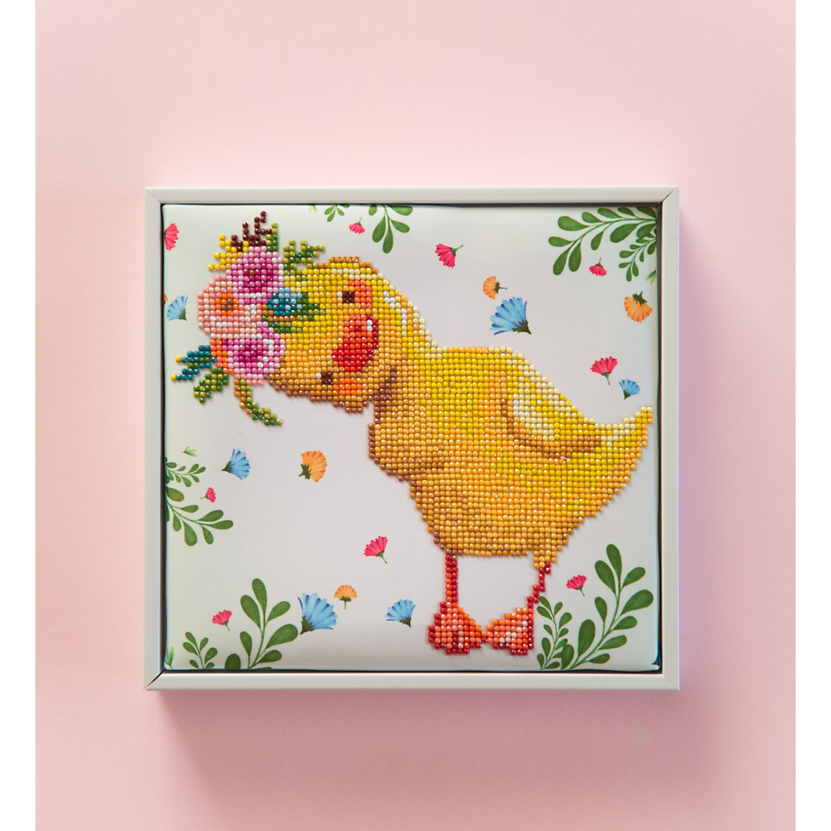 DIAMOND DOTZ® Original Diamond Painting Set Küken "Daisy" 25 x 23 cm ab 6 Jahren (DD3.031)