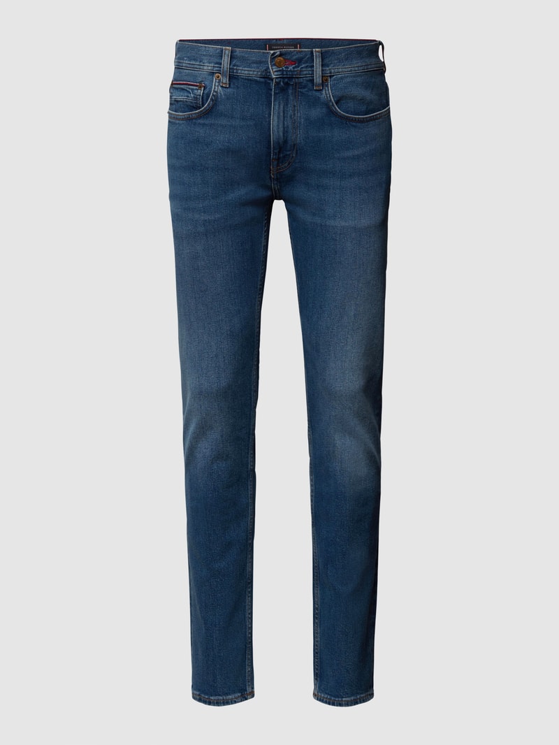 Straight Fit Jeans mit Stretch-Anteil Modell 'Denton' in jeans
