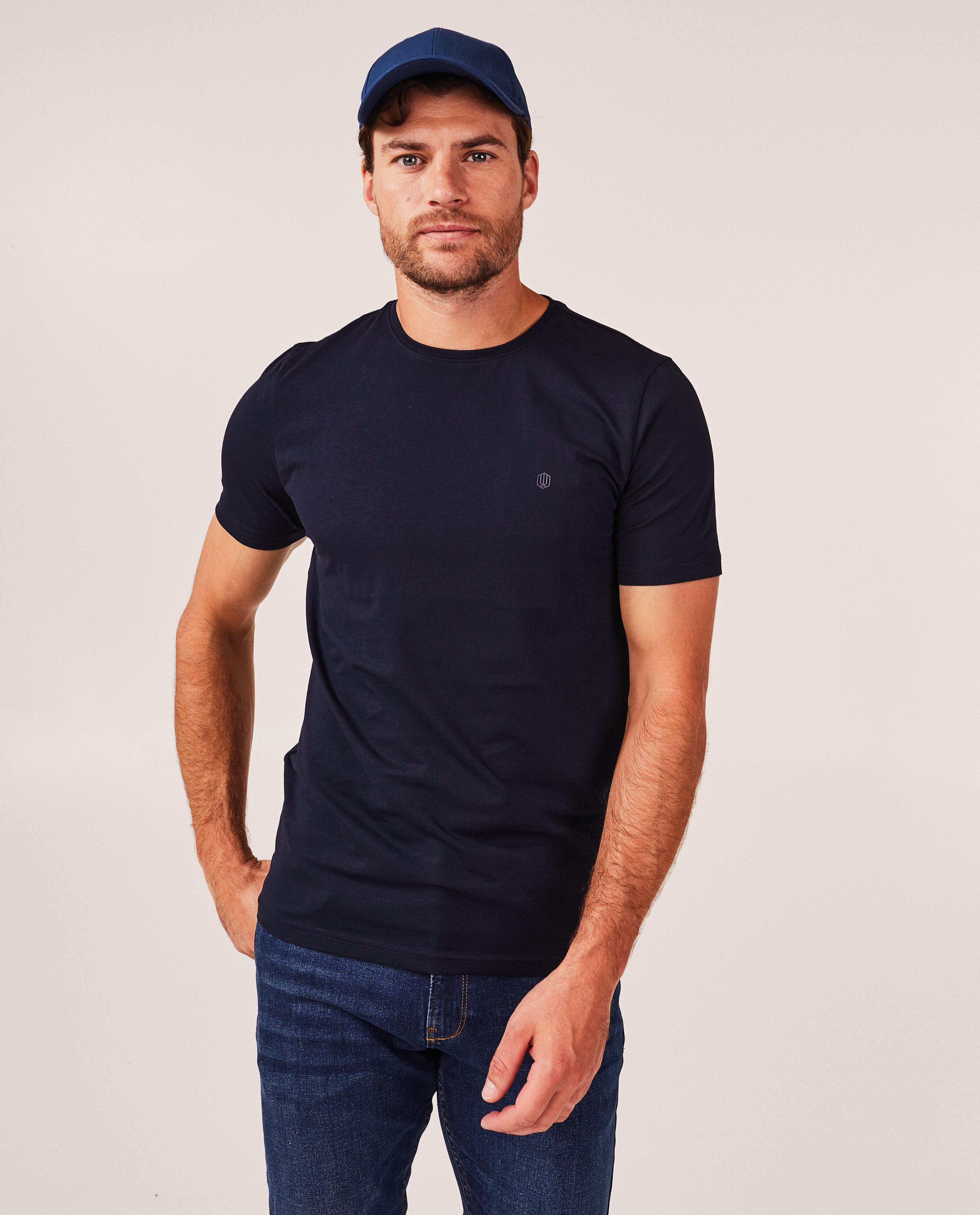 JBC Mörkblå ekologisk bomulls-T-shirt mörkblå