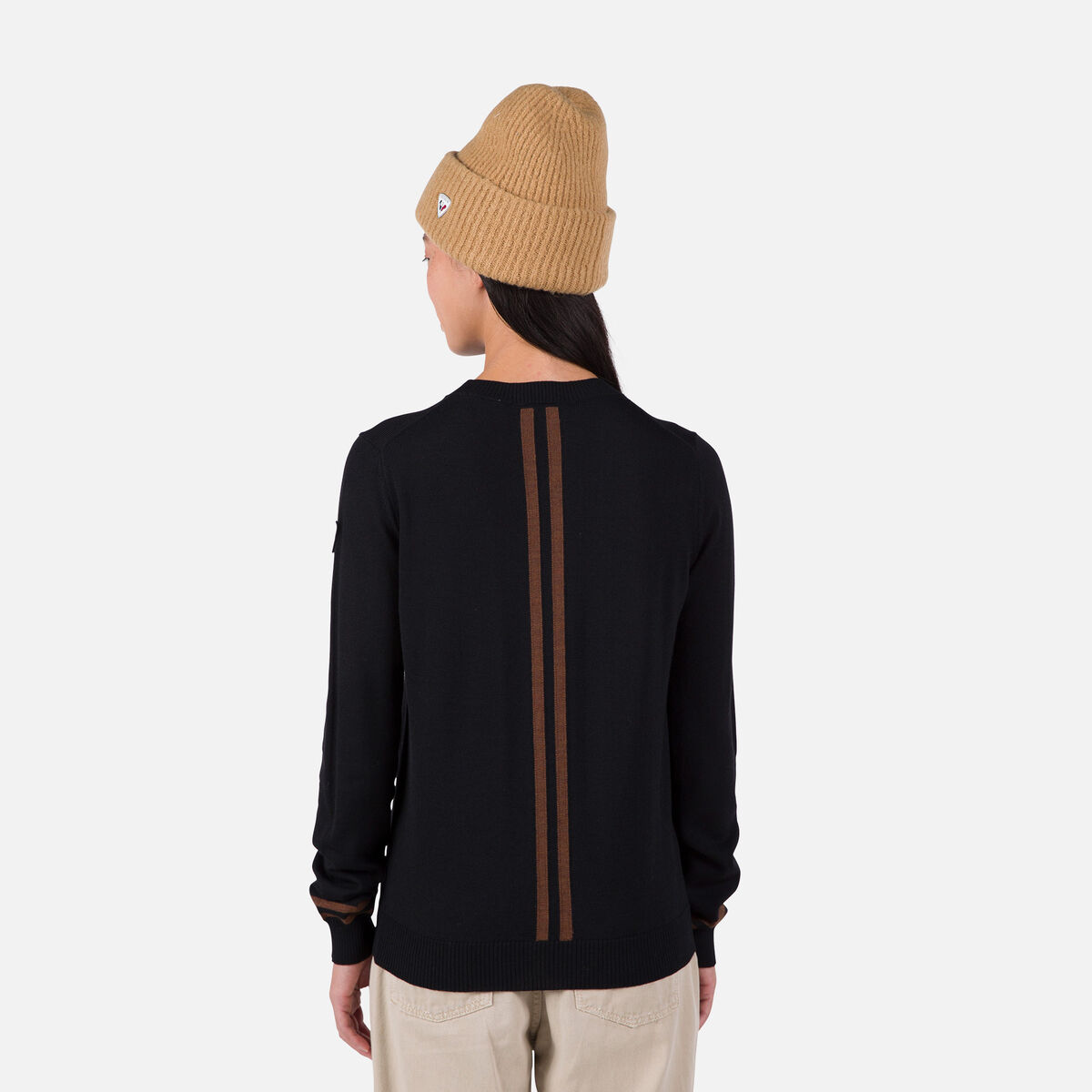 Damenpullover mit Rundhalsausschnitt