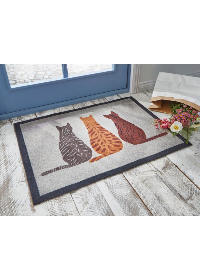 Fußmatte mit Katzenmotiv