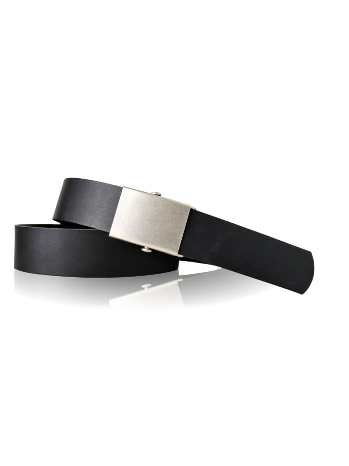 FRONHOFER Ledergürtel 4 cm stufenlos in Schwarz günstig kaufen onesize