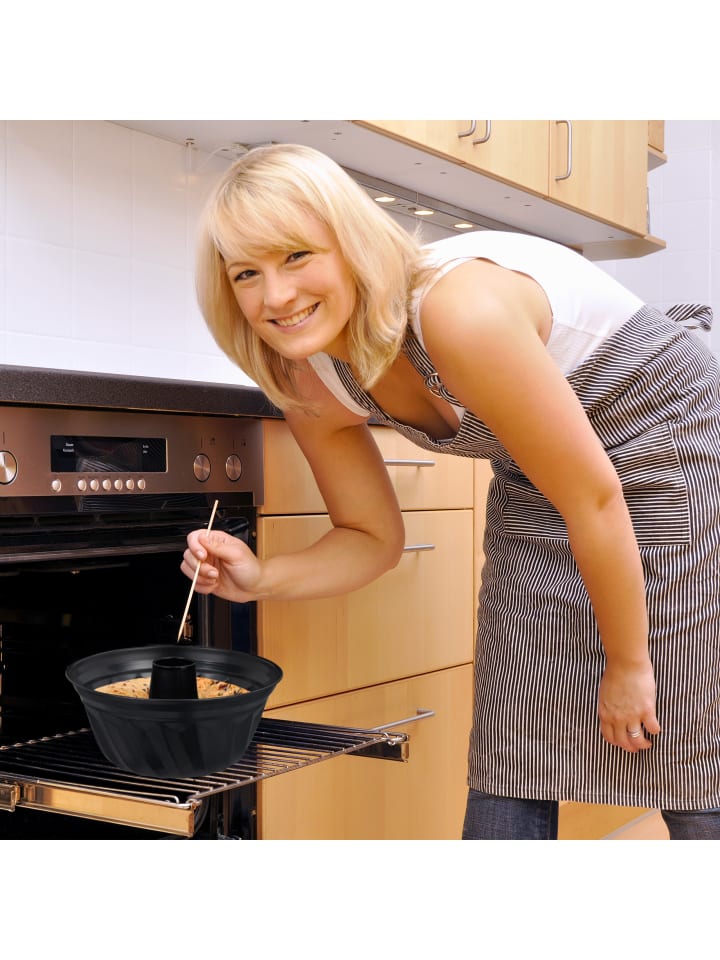 relaxdays Gugelhupfform in Schwarz - Ø 25 cm günstig kaufen onesize