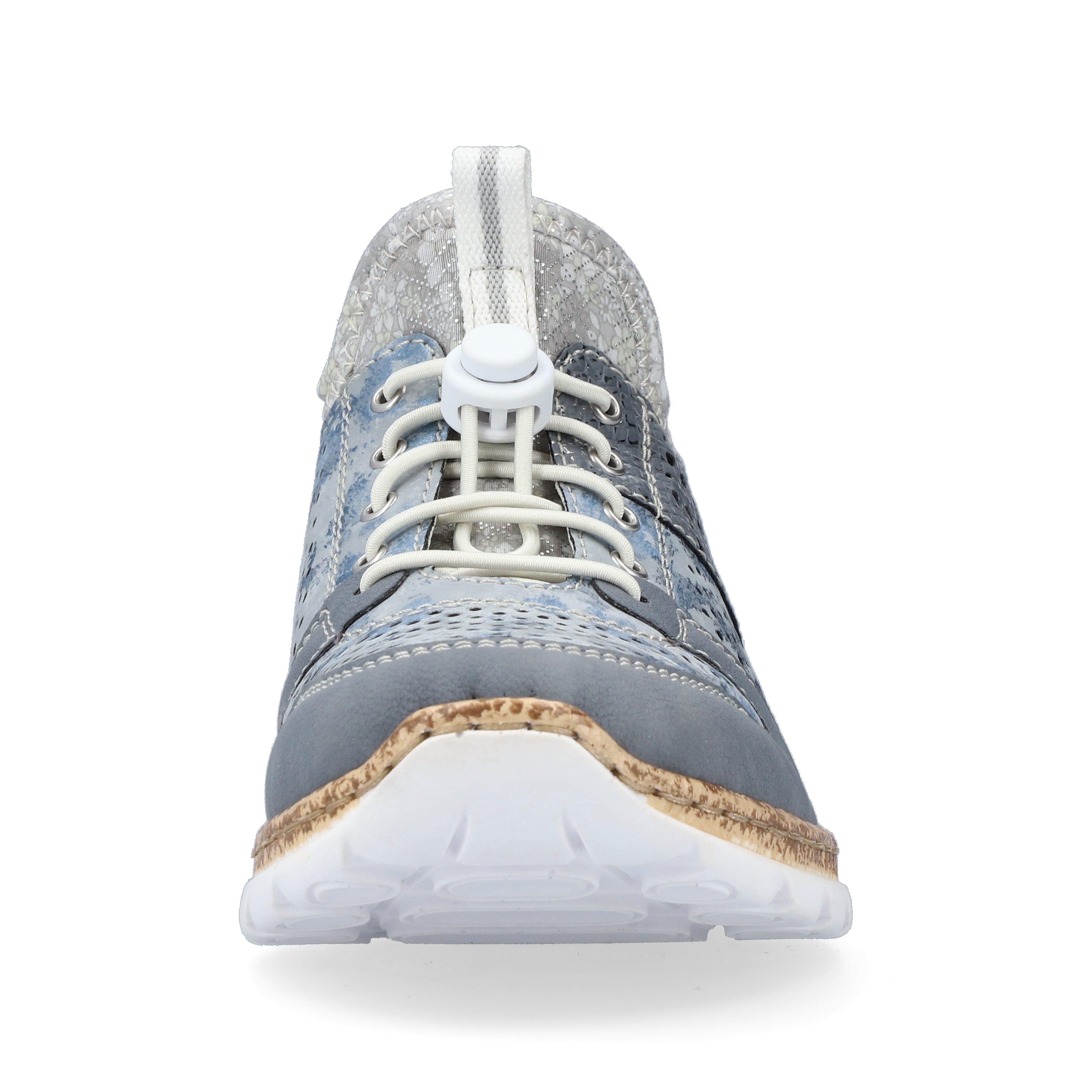 Rieker Damen Slipper metallic-blau