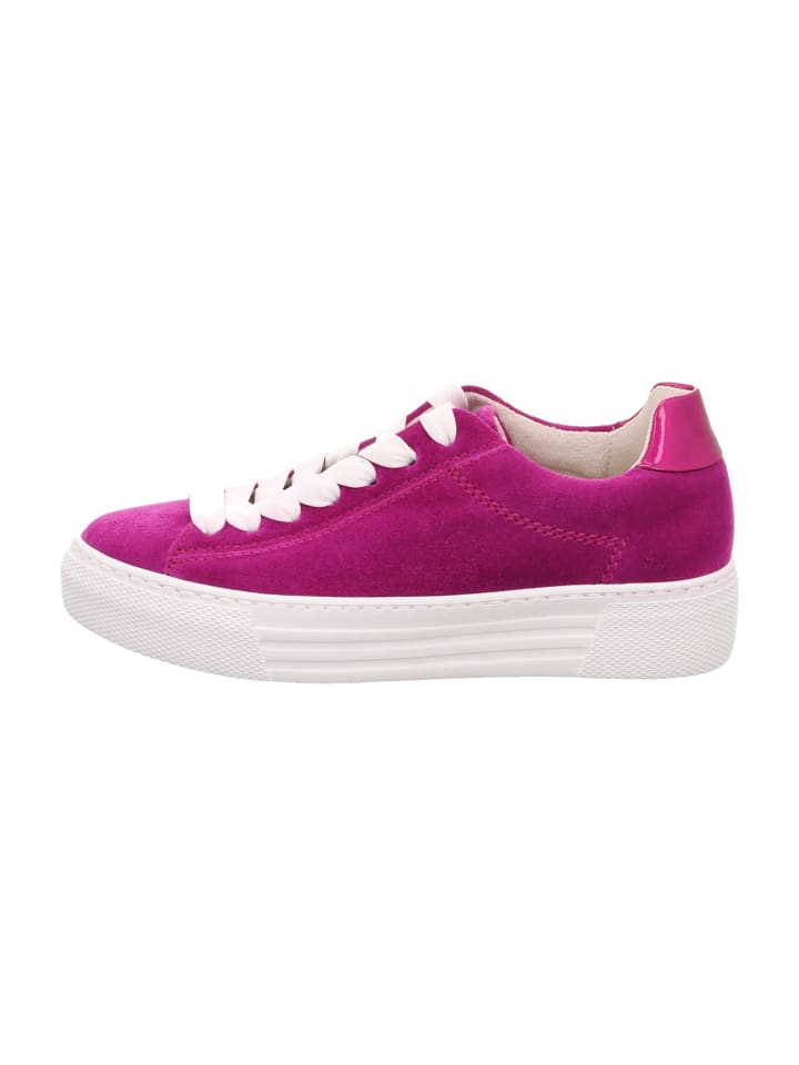 Gabor Comfort Plateau Schnürschuhe in Pink günstig kaufen