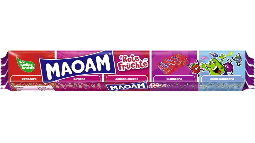 Maoam Süssware Kaubonbon MAOAM Bloxx Wild Red Berries 110 g