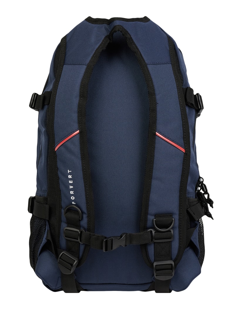 Rucksack mit Label-Details Modell 'LOUIS' in marineblau