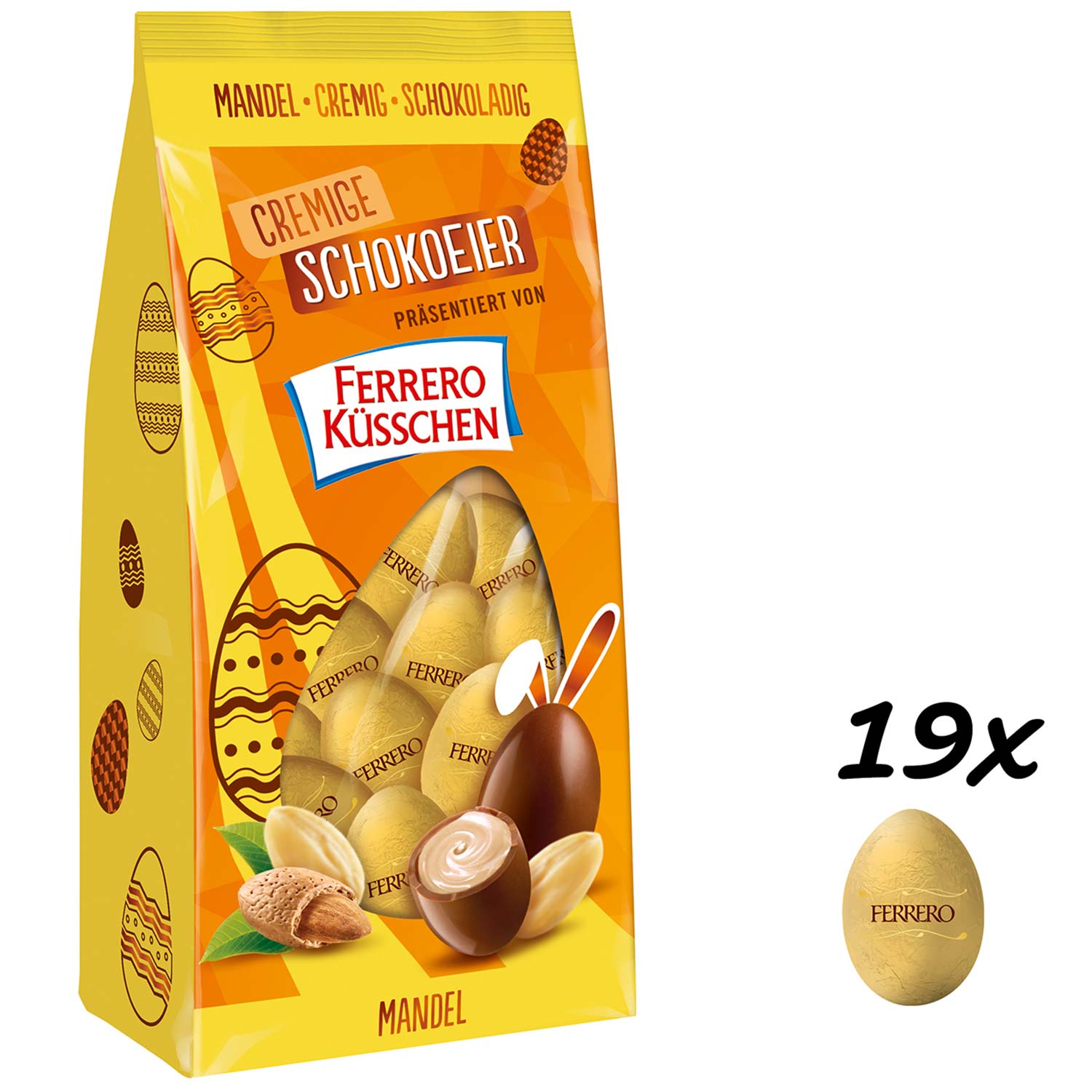 Ferrero Küsschen Cremige Schokoeier Mandel 100g